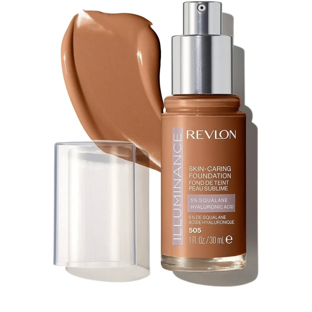 NEW Revlon Illuminance Skin-Caring Liquid Foundation - ‎ 505 Rich Sand